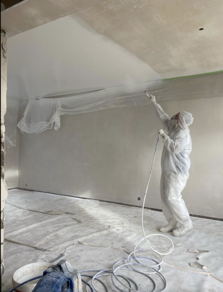 Latex spuiten plafond